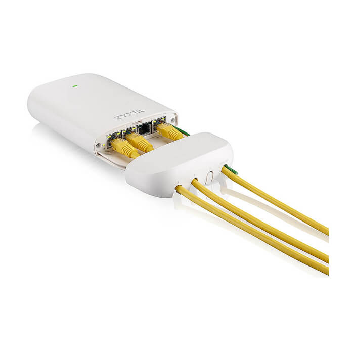 ZyXEL PoE12-3PD, 4 x 1Gb port PoE extender. 45W PoE budget, IP55 rated (outdoor) (тъмнейл - 5)