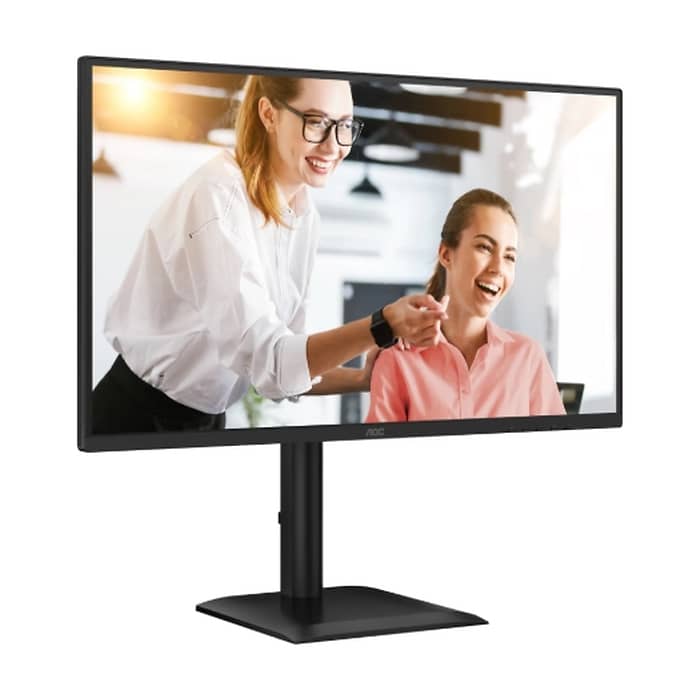 AOC Q27E4CV, 27" IPS WLED, 2560x1440@120Hz, 4ms GtG, 1ms MPRT, 350cd m/2, 1500:1, 50M:1 DCR, Adaptive Sync, FlickerFree, Anti-Blue light, 2Wx2, Tilt, Height Adjust, Pivot, Swivel, HDMI, DP, USB hub, RJ45 (тъмнейл - 2)