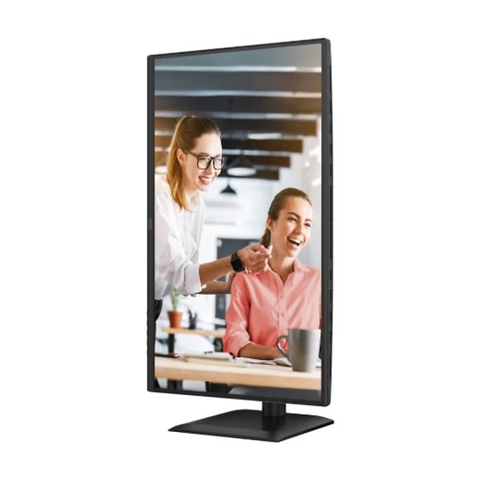 AOC Q27E4CV, 27" IPS WLED, 2560x1440@120Hz, 4ms GtG, 1ms MPRT, 350cd m/2, 1500:1, 50M:1 DCR, Adaptive Sync, FlickerFree, Anti-Blue light, 2Wx2, Tilt, Height Adjust, Pivot, Swivel, HDMI, DP, USB hub, RJ45 (тъмнейл - 5)