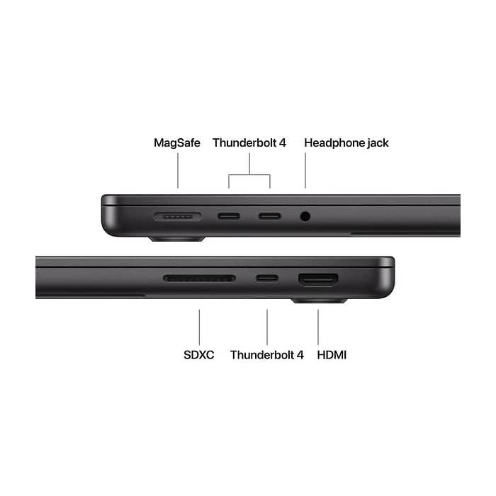 Apple 14-inch MacBook Pro: Apple M5 chip with 10-core CPU and 10-core GPU, 24GB, 1TB SSD - Space Black (тъмнейл - 5)