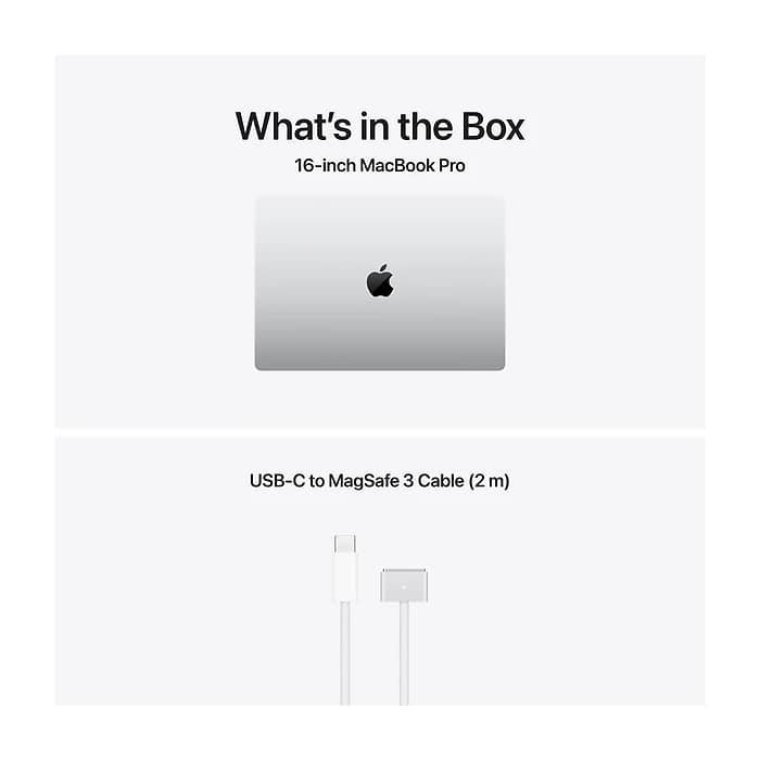 Apple 16-inch MacBook Pro: Apple M5 Pro chip with 18-core CPU and 20-core GPU, 48GB, 1TB SSD - Silver (тъмнейл - 5)