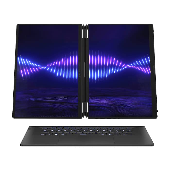 Asus ROG Zephyrus Duo 16, GX651AX-SR086X, Intel Ultra 9 16.0 OLED WQXGA+(WQ+) 2880X1800 16:10 Bend+500nits(HDR 1100nits) Glare DCI-P3:100%,120 HzLPDDR5X 64GB (onbd) ,2TB G4,RTX5090 24 GB G5,Wi-Fi 7 ,Backlit Kbd 1-Zone RGB, Windows 11 Pro,Stell (тъмнейл - 2)