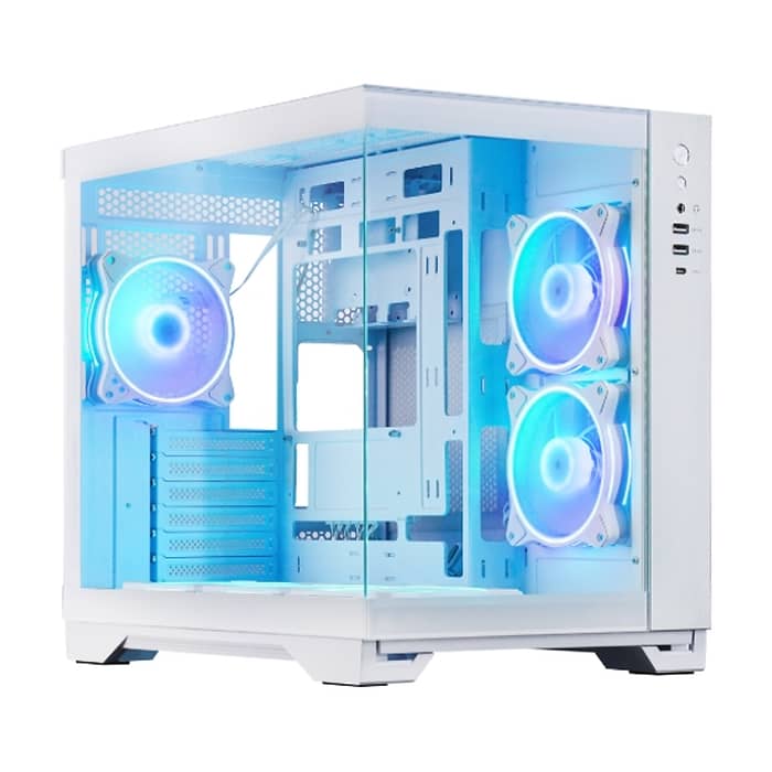 Chieftec Visio White + Chieftec Iceberg 240 RGB White + Chieftec Vega 850W ATX 3.1 White (тъмнейл - 2)