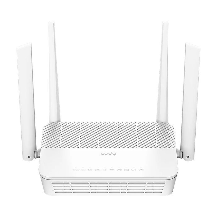 Cudy WR3000H AX3000 2.5G Dual Band Wi-Fi 6 Mesh Router 2402Mbps at 5GHz + 574Mbps at 2.4GHz, 1 x 2.5G Port , 4 x 10/100/1000Mbps Ports Cudy Mesh Cudy APP на супер цена
