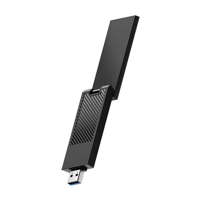 Cudy WU6500 Tri-Band Wi-Fi 7 BE6500 USB 3.0 Adapter 802.11be/ax/ac/a/b/g/n 2880Mbps at 6GHz 2880Mbps at 5Ghz 688Mbps at 2.4GHz (тъмнейл - 2)