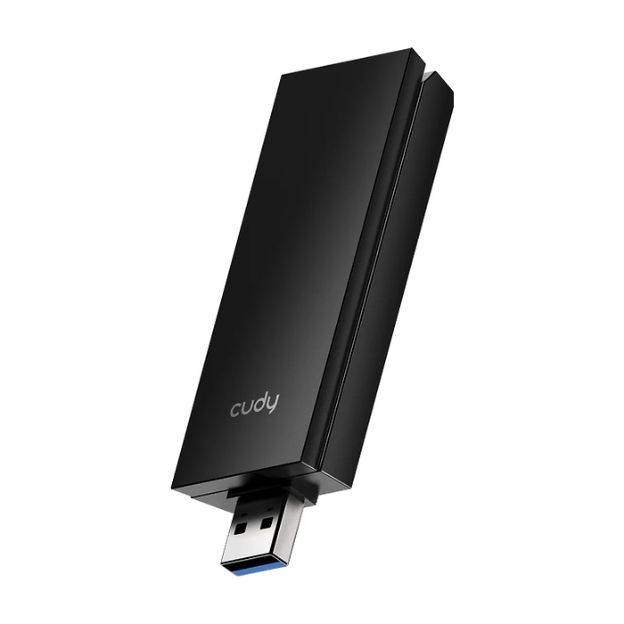 Cudy WU6500 Tri-Band Wi-Fi 7 BE6500 USB 3.0 Adapter 802.11be/ax/ac/a/b/g/n 2880Mbps at 6GHz 2880Mbps at 5Ghz 688Mbps at 2.4GHz (тъмнейл - 4)