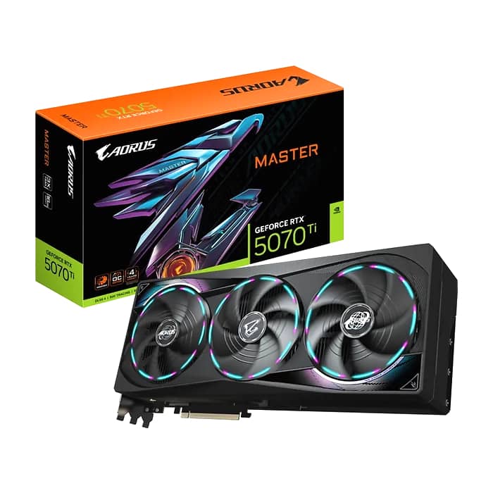 Gigabyte Aorus GeForce RTX 5070 Ti 16GB GDDR7 Master (тъмнейл - 2)