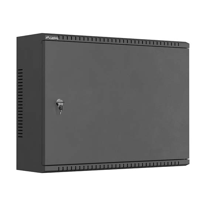 Lanberg TPR 10" & 19" Installation Enclosure with Mesh Plate 560 x 420 x 180 Black (Assembled) (тъмнейл - 2)