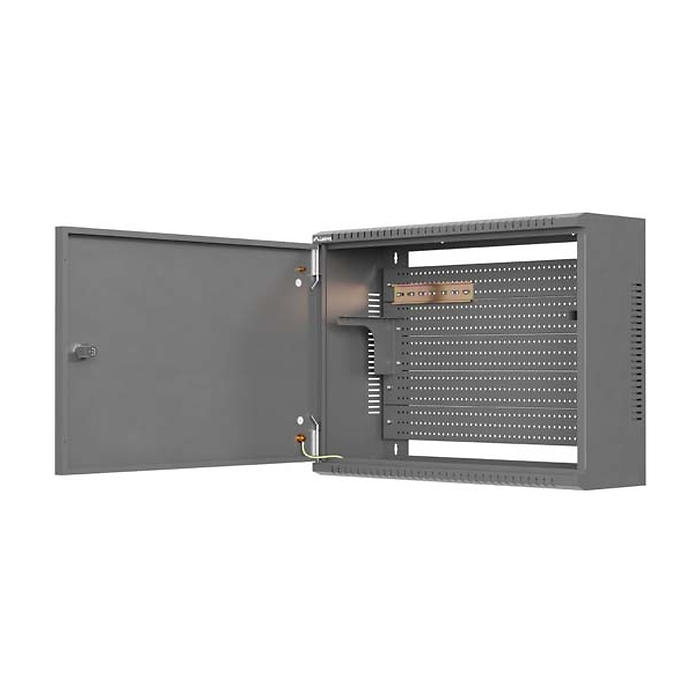 Lanberg TPR 10" & 19" Installation Enclosure with Mesh Plate 560 x 420 x 180 Black (Assembled) (тъмнейл - 4)