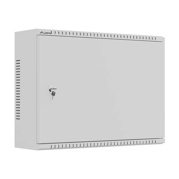 Lanberg TPR 10" & 19" Installation Enclosure with Mesh Plate 560 x 420 x 180 Grey (Assembled) (тъмнейл - 2)
