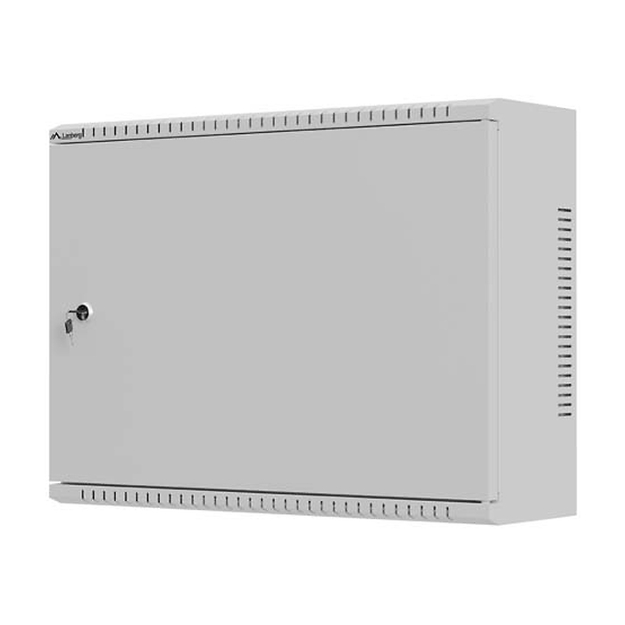 Lanberg TPR 10" & 19" Installation Enclosure with Mesh Plate 560 x 420 x 180 Grey (Assembled) (тъмнейл - 3)