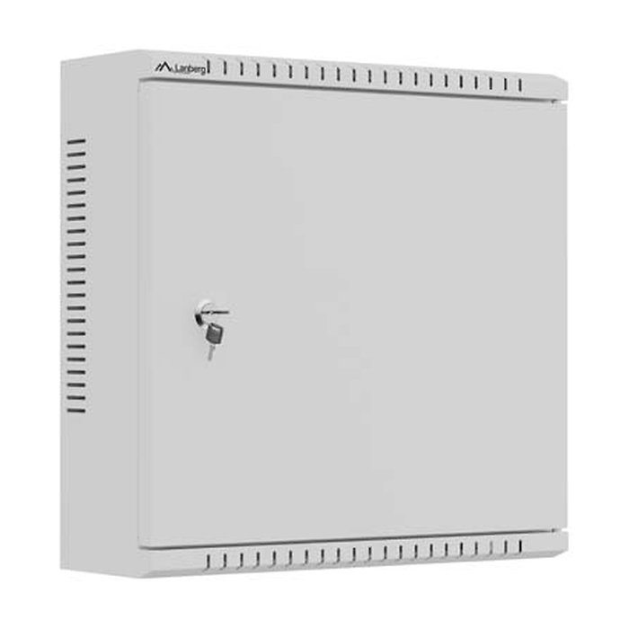 Lanberg TPR 10" Installation Enclosure with Mesh Plate 400 x 400 x 140 Grey (Assembled) (тъмнейл - 2)