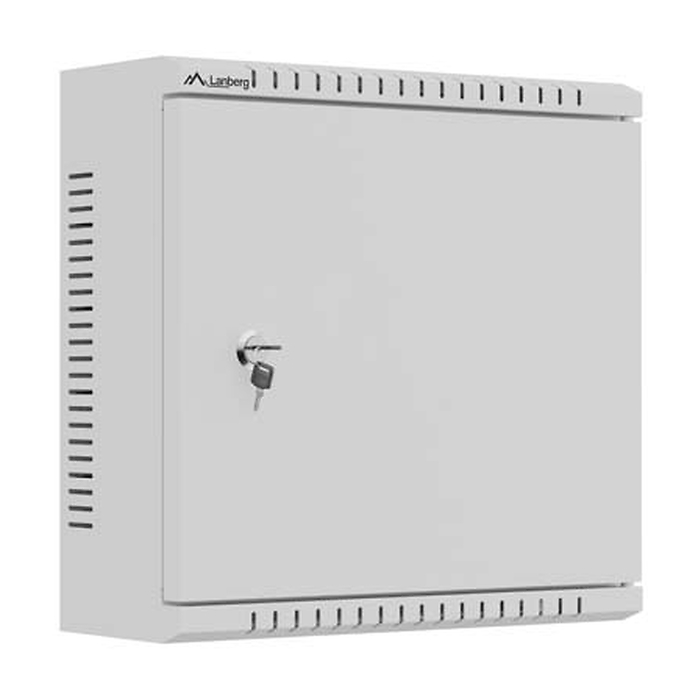 Lanberg TPR 10" Installation Enclosure with Mesh Plate 340 x 340 x 140 Grey (Assembled) (тъмнейл - 2)