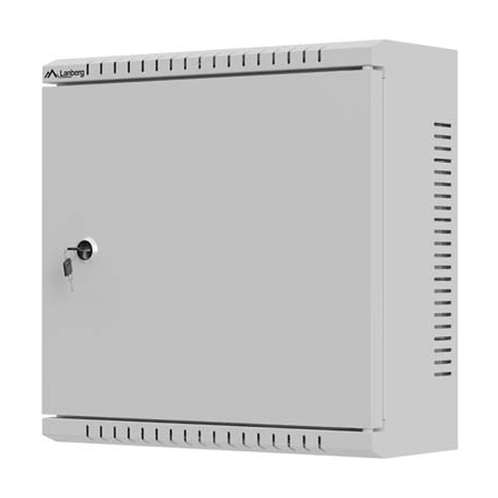 Lanberg TPR 10" Installation Enclosure with Mesh Plate 340 x 340 x 140 Grey (Assembled) (тъмнейл - 3)
