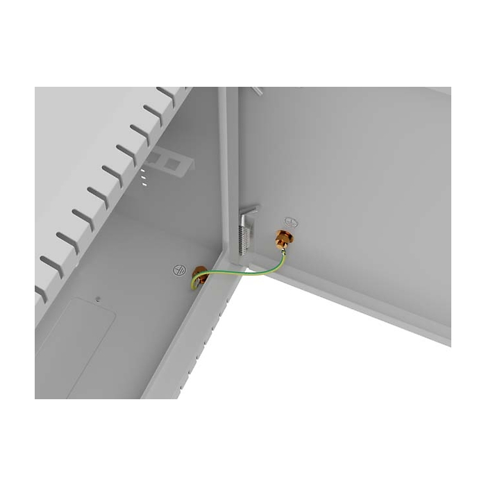Lanberg TPR 10" Installation Enclosure with Mesh Plate 340 x 340 x 140 Grey (Assembled) (тъмнейл - 5)