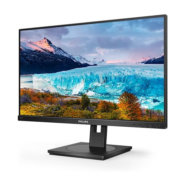 Philips 242S1AE, 23.8" IPS WLED, 1920x1080@100Hz, 4ms GtG, 300cd m/2, 1000:1, 50m:1 DCR, Adaptive Sync, FlickerFree, Low Blue Mode, 2Wx2, Tilt, Height Adjust, Pivot, Swivel, D-SUB, DVI, HDMI, DP (тъмнейл - 2)