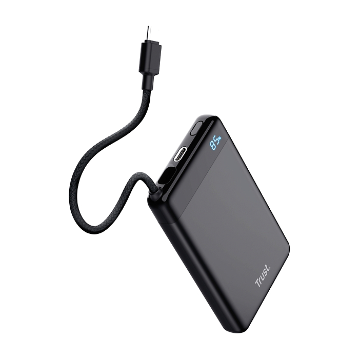 TRUST Fiera 10.000 Powerbank Fixed Cable (тъмнейл - 2)