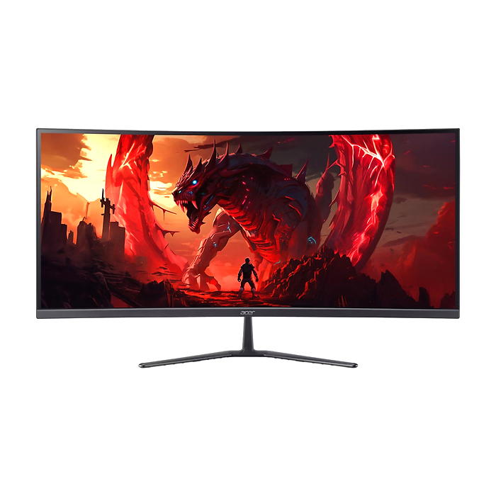 Acer Nitro ED340CURW0bmiipx, 34'' VA, WQHD (3440x1440), Curved 1500R, ZeroFrame, FreeSync Premium, 240Hz, 1ms, 100M:1, 250 nits, HDR10, 99% sRGB, 2x HDMI 2.1, 1x DP 1.4, Audio Out, 2x2W Speakers, Tilt, VESA, Black