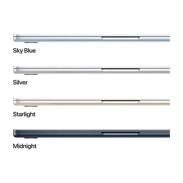 Apple MacBook Air 13.6: Apple M5 chip with 10-core CPU and 10-core GPU, 16GB, 1TB SSD - Midnight (тъмнейл - 3)