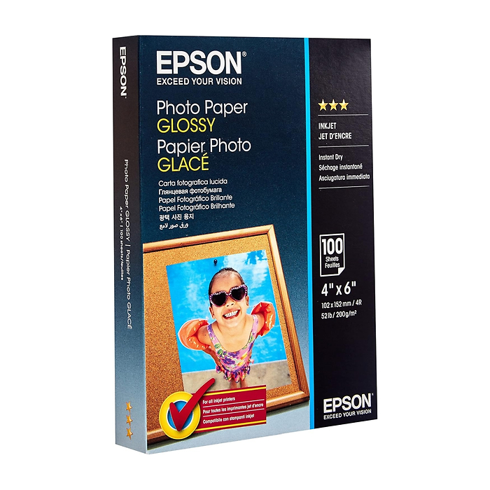 Epson Photo Paper Glossy - 10x15cm - 100 sheets (тъмнейл - 2)