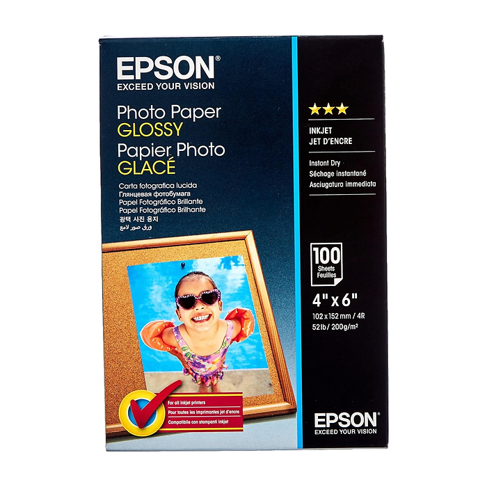 Epson Photo Paper Glossy - 10x15cm - 100 sheets