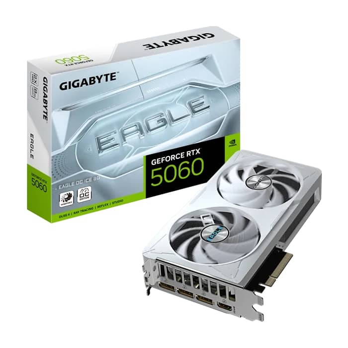 Gigabyte GeForce RTX 5060 8GB GDDR7 Eagle OC Ice (тъмнейл - 2)
