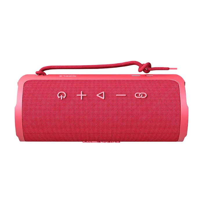 HiFuture Alpha Red, Bluetooth 5.3, IPX7 Waterproof, 20W Output, Pair to Play (TWS Mode), Up to 12 Hours Playtime, Built in 2-in-1 Amplifier