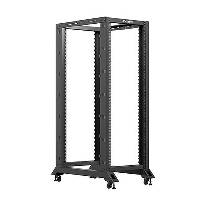 Lanberg Open Rack 19" 32U 600X1000 Black (тъмнейл - 2)