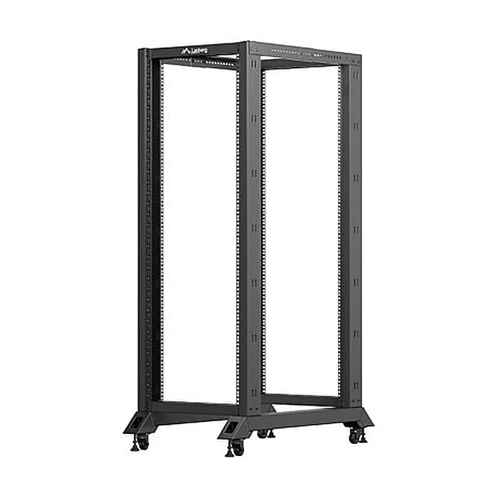 Lanberg Open Rack 19" 32U 600X1000 Black (тъмнейл - 3)