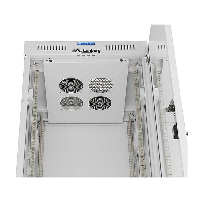 Lanberg Rack Cabinet 19" Free-Standing 32U/600X600 (FlAT Pack) With Glass Door LCD Grey V2 (тъмнейл - 5)