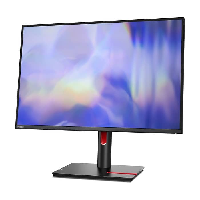 Lenovo ThinkVision T24d-30 Monitor Lenovo ThinkVision T24d-30 24" IPS, WLED, 1920x1200, 16:10, 300 cd/m2, 1500:1, 100Hz, Tilt, Swivel, Pivot, Height Adjust Stand, USB -A,B, HDMI, DP, VGA (тъмнейл - 2)