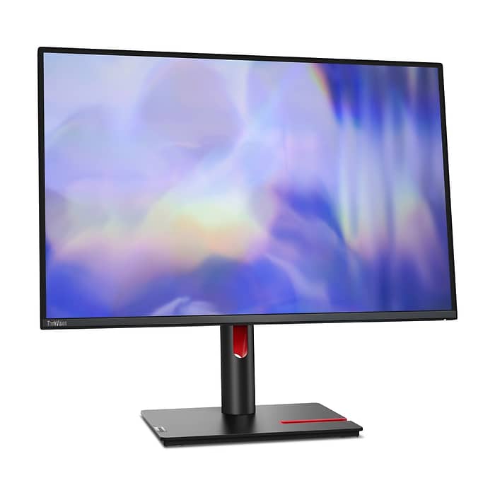 Lenovo ThinkVision T24d-30 Monitor Lenovo ThinkVision T24d-30 24" IPS, WLED, 1920x1200, 16:10, 300 cd/m2, 1500:1, 100Hz, Tilt, Swivel, Pivot, Height Adjust Stand, USB -A,B, HDMI, DP, VGA (тъмнейл - 3)