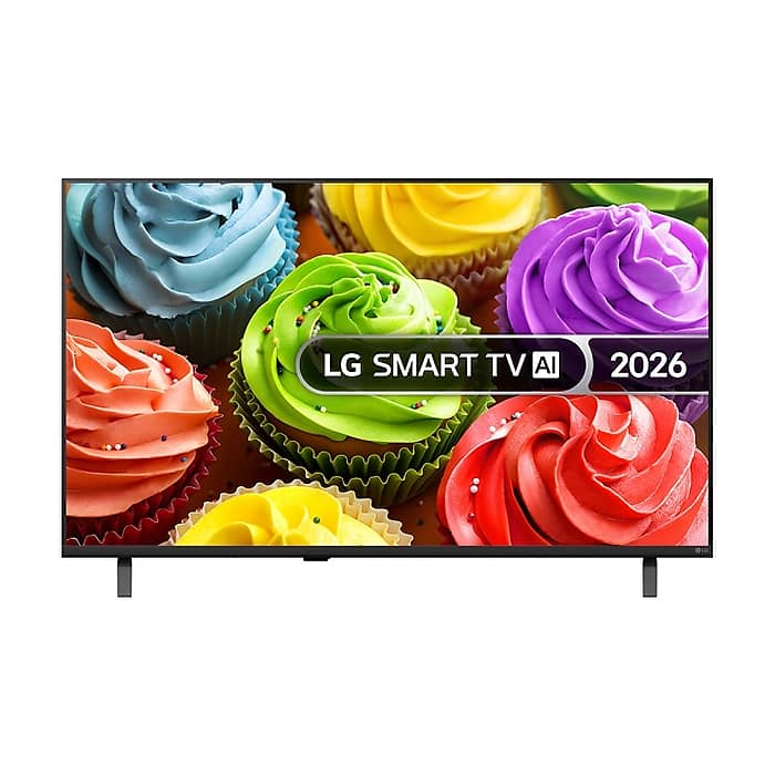 LG 43LB65003LA, 43" LED Full HD (1,920x1,080), DVB-T2/C/S2, webOS 26 Smart, a5 AI Processor Gen9, Resolution Upscaler, Google Cast, AI, AI Sound Pro, WiFi 5, HDR10 / HLG, eARC (HDMI 2), Airplay2, CI, LAN, USB, Bluetooth 5.3, Two Pole Stand, Black