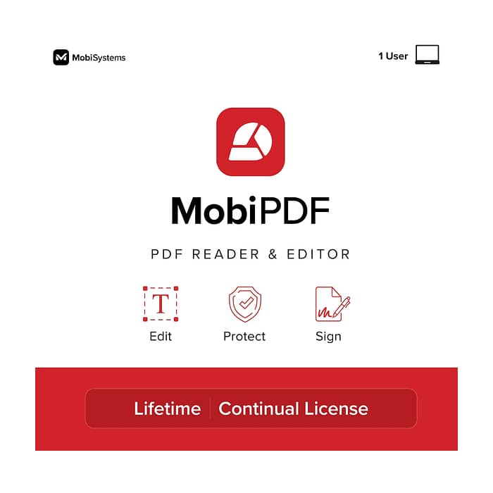 MobiPDF Lifetime, 1 device, perpetual