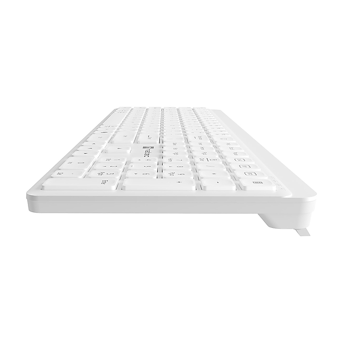 Natec Wireless Keyboard Tang US, BT+2.4GHz, Silent, Slim, White (тъмнейл - 4)