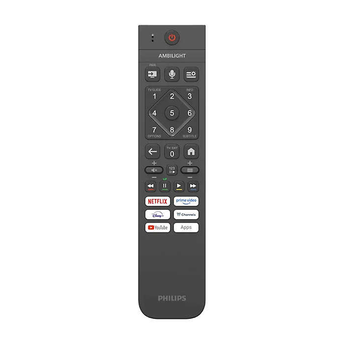Philips 55OLED761/12, 55" 4K UHD OLED, 3840x2160, 120Hz VRR, DVB-T/T2/C/S/S2, 3 sided Ambilight, HDR10+ Adaptive, Titan OS, Dolby Vision, Atmos, DTS:X, P5 Perfect Picture /Al, AirPlay2 Stream, 1000 nits, BT 5.2, 4*HDMI, 2* USB, 802.11ac, 20W RMS (тъмнейл - 2)