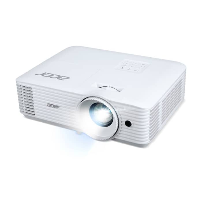 Acer Projector P1358i, DLP, WXGA (1280x800), 5000 ANSI Lumens, 20 000:1, 1.3x, HDMI 2x1.4, VGA, DC Out (5V/1A, USB-A), RCA, Audio in/out (3.5mm), Wireless dongle included, Speaker 10W, Bluelight Shield, Bag, 2.8kg, 3Y, White (тъмнейл - 2)