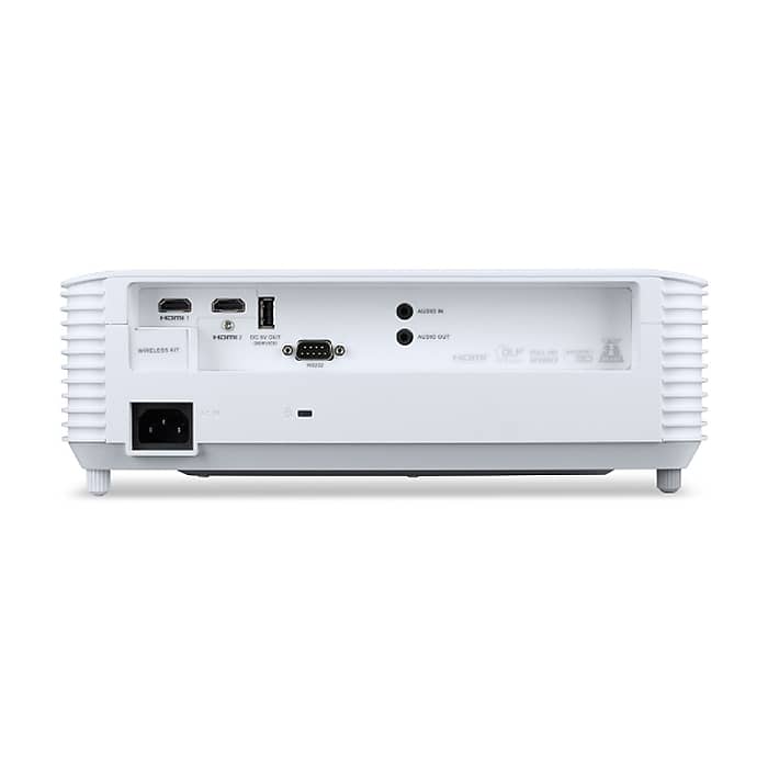 Acer Projector P1358i, DLP, WXGA (1280x800), 5000 ANSI Lumens, 20 000:1, 1.3x, HDMI 2x1.4, VGA, DC Out (5V/1A, USB-A), RCA, Audio in/out (3.5mm), Wireless dongle included, Speaker 10W, Bluelight Shield, Bag, 2.8kg, 3Y, White (тъмнейл - 4)
