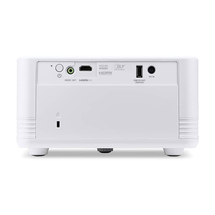 Acer Projector PD1500, DLP Portable, FHD (1920x1080), 1500 ANSI Lumens, 5000:1, 1.1x, LED Light Source, 360° Projection, HDMI 1.4, DC Out (5V/2.0A), USB (Type A), Audio in/out, Speaker 5W, Bag, 2.3 kg, 3Y, White (тъмнейл - 4)