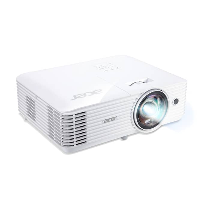 Acer Projector S1286H, DLP, Short Throw, XGA (1024x768), 3500 ANSI Lumens, 20000:1, 3D, HDMI 1.4, VGA, RCA, Audio in, Audio out, VGA out, DC Out (5V/1A, USB-A), Speaker 16W, Bluelight Shield, 3.1kg, 3Y, White (тъмнейл - 3)