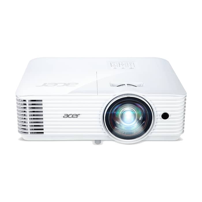 Acer Projector S1286H, DLP, Short Throw, XGA (1024x768), 3500 ANSI Lumens, 20000:1, 3D, HDMI 1.4, VGA, RCA, Audio in, Audio out, VGA out, DC Out (5V/1A, USB-A), Speaker 16W, Bluelight Shield, 3.1kg, 3Y, White (тъмнейл - 4)