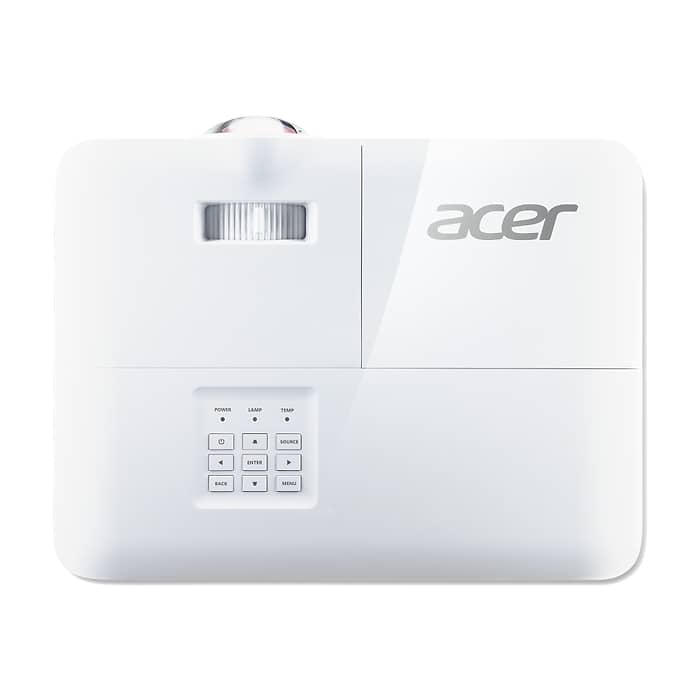 Acer Projector S1286H, DLP, Short Throw, XGA (1024x768), 3500 ANSI Lumens, 20000:1, 3D, HDMI 1.4, VGA, RCA, Audio in, Audio out, VGA out, DC Out (5V/1A, USB-A), Speaker 16W, Bluelight Shield, 3.1kg, 3Y, White (тъмнейл - 5)