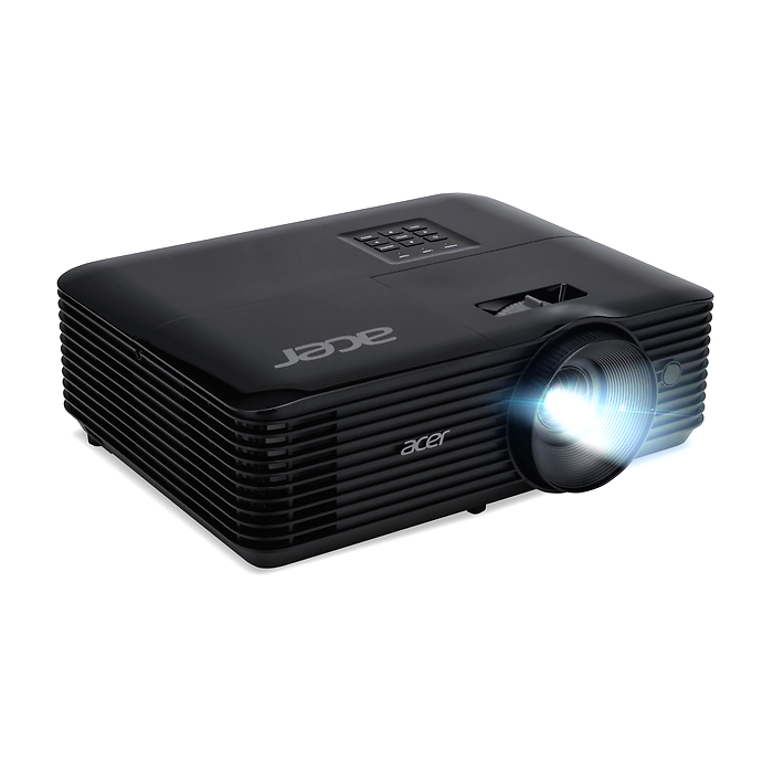Acer Projector X129H, DLP, XGA (1024x768), 4800 ANSI Lumens, 20 000:1, 1.1x, 3D ready, HDMI 1.4, VGA, DC Out (5V/2A, USB-A), RCA, Audio in, Speaker 3W, Bluelight Shield, LumiSense, 2.8kg, 2Y, Black (тъмнейл - 4)