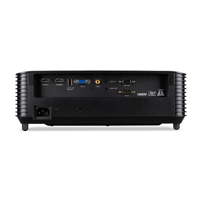 Acer Projector X1328AF, DLP, WXGA (1280x800), 5000 ANSI Lumens, 20 000:1, 1.1x, 3D ready, VGA, HDMI 1.4x2, USB (Type A), RCA, RS232, Audio in/out, Auto Keystone, Auto Focus, Speaker 3W, 2.8kg, 2Y, Black (тъмнейл - 4)