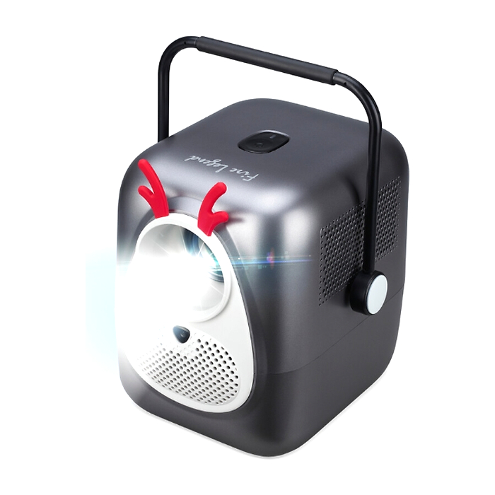 AOPEN Projector QF23s (powered by Acer), portable, LCD, LED, FHD (1920x1080), 6500 LED Lumens (250 ANSI), 1000:1, 1x, HDMI 1.4, USB (Type A) x1 share output port, Speakers 2x3W, (V 5.4, BT In/Out), Auto Focus, 1.23 kg, 2Y, Grey (тъмнейл - 3)