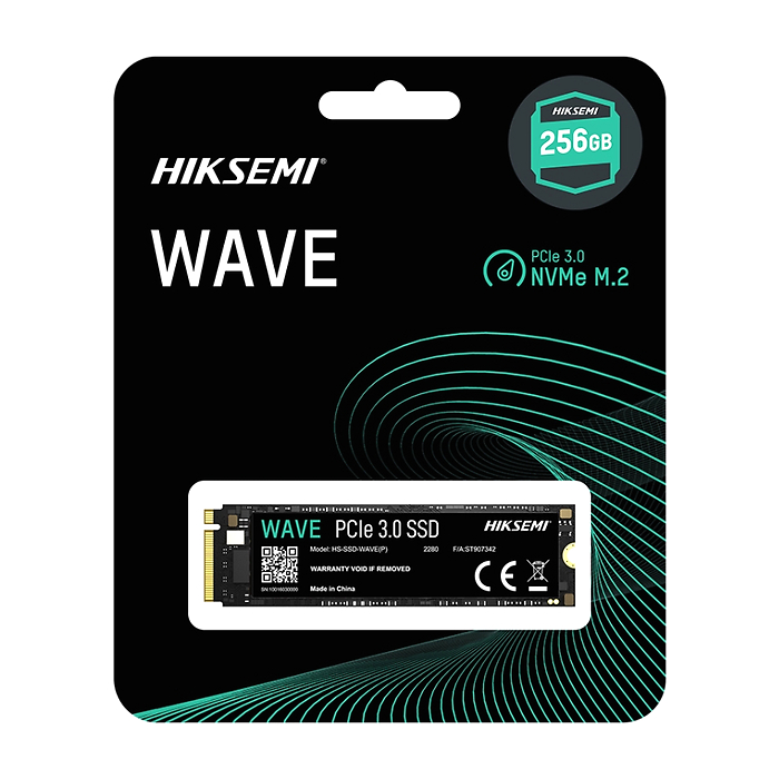 Hiksemi 256GB M.2 2280 3D NAND PCIe 3.0 NVMe, up to 2280MB/s read speed, 1800MB/s write speed