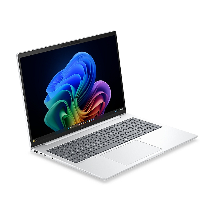 HP EliteBook 8 G2i AI 16 Glacier Silver, Core Ultra 7 366H(up to 4.8GH/18MB/16C), 16" WUXGA AG 300nits, 32GB 5600MHz 1DIMM, 1TB PCIe SSD, WiFi 7 + BT 6, Backlit Kbd, FPR, 3C Batt, Win 11 Pro, 3Y Warranty Onsite (тъмнейл - 3)