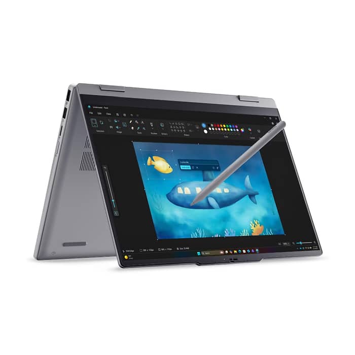 Lenovo ThinkBook 14 2-in-1 G6 Intel Core Ultra 5 325 (up to 4.5GHz, 12MB), 16GB DDR5-5600, 512GB SSD, 14" WUXGA (1920x1200) IPS, Glossy, Touch, Intel Graphics, FHD 1080p&IR Cam, Pen, WLAN, BT, Backlit KB, No FPR, 3 cell, DOS, 3Y Onsite
