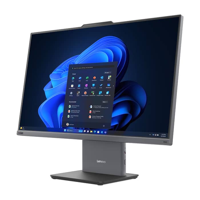 Lenovo ThinkCentre neo 50a 27 G6 AIO Intel Core Ultra 5 226V, 8C (up to 4.5GHz, 8MB), 16GB LPDDR5X-8533, 512GB SSD, 27" FHD (1920x1080) IPS AG, Integrated Intel Arc Graphics, 5MP, WLAN, BT, KB, Mouse, Luna Grey, Monitor Stand, DOS, 3Y Onsite (тъмнейл - 3)