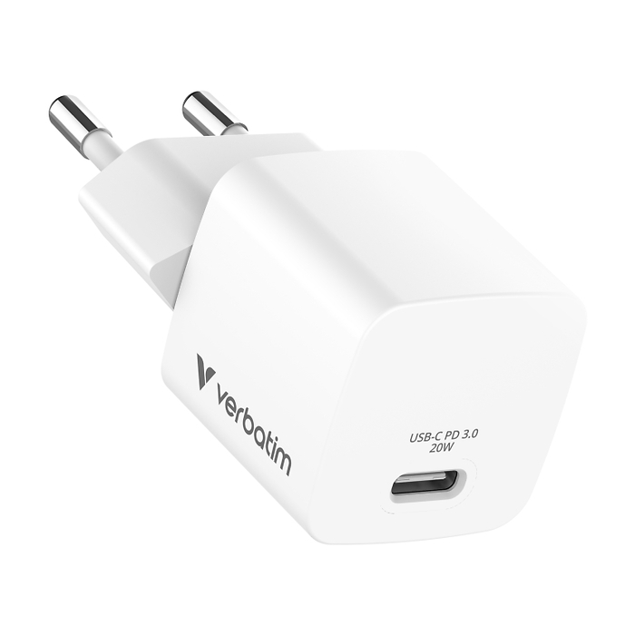 Verbatim Mini GaN Charger 20W EU plug (тъмнейл - 2)